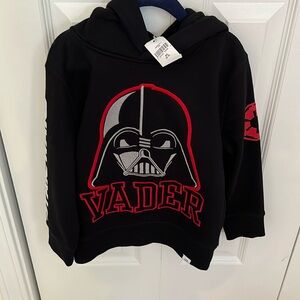 Star Wars Darth Vader Gap embroidered kids hoodie. Size 4-5. NWT